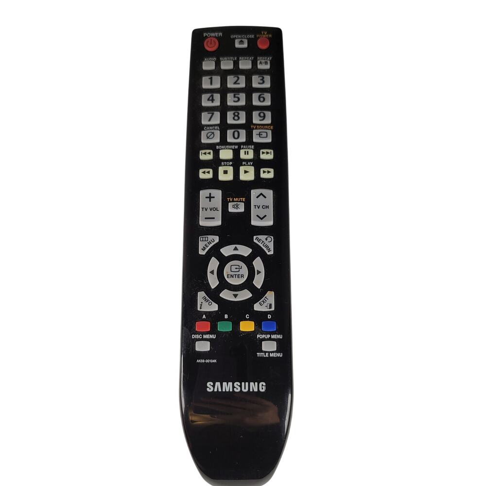 Samsung Remote Control AK59-00104K for Blu-Ray DVD Player Untested